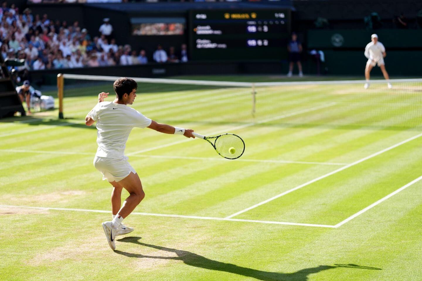 Wimbledon 2025 live updates: Men’s final score as Jannik Sinner and Carlos Alcaraz level again in third set