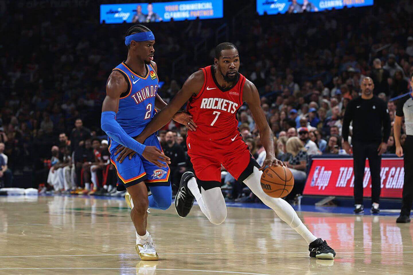 Rockets vs. Thunder live updates: Houston leads OKC 57-51 at the half on opening night of 2025-26 NBA season