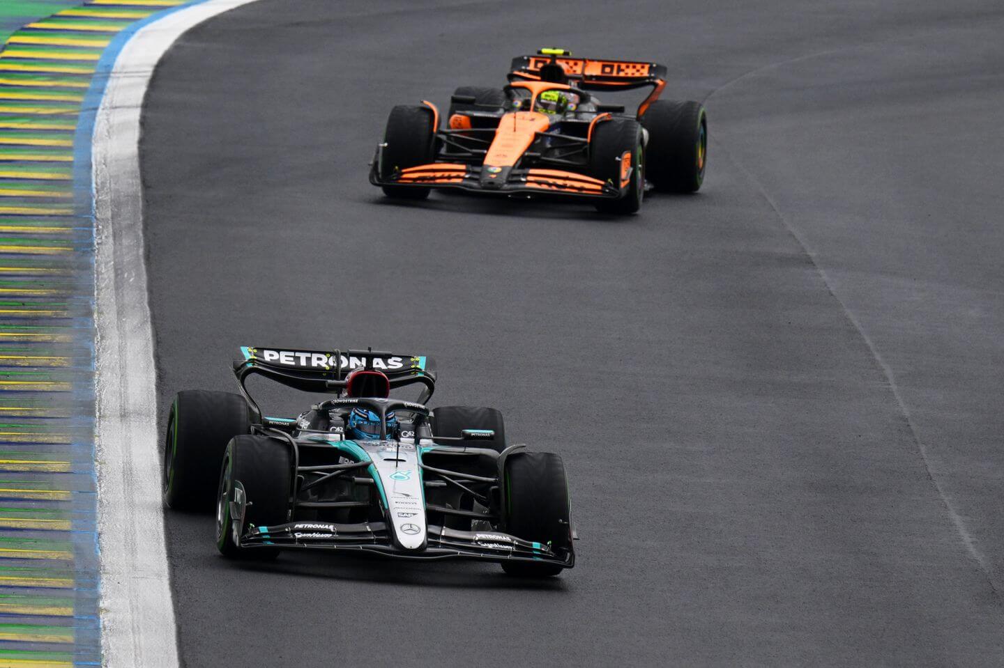 F1 Brazil GP live updates: Follow the latest from today’s race with George Russell leading