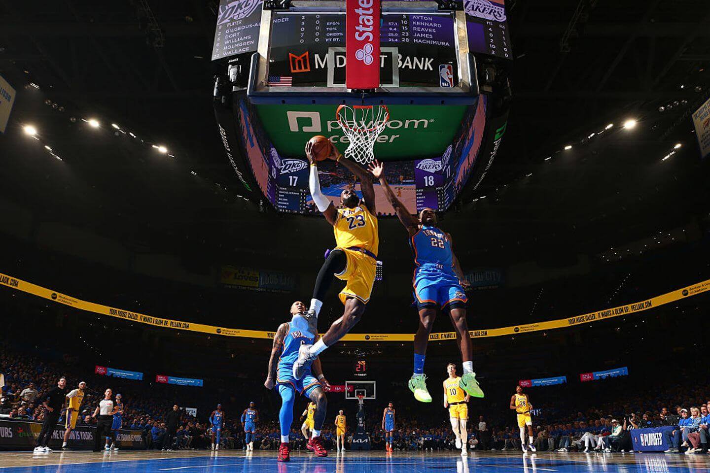 Lakers vs. Thunder score, live updates: Oklahoma leads Los Angeles in second quarter of NBA playoffs Game 1