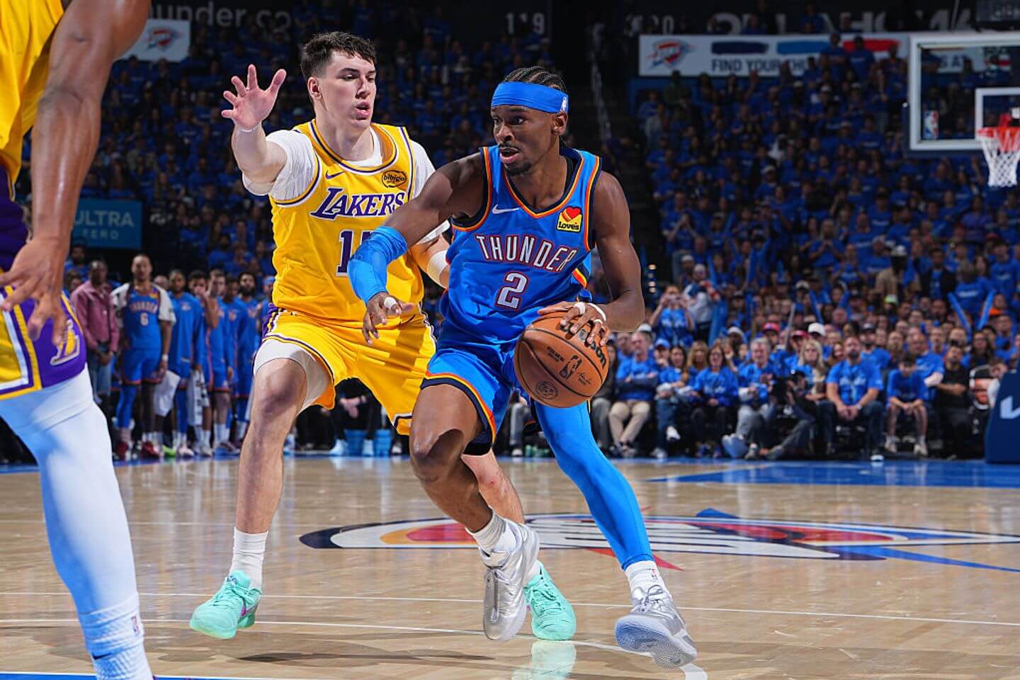 How Thunder beat Lakers in NBA playoffs second round Game 1