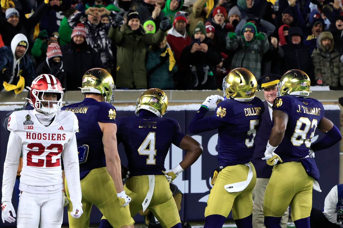 Notre Dame vs. Indiana score and live updates: Notre Dame capitalizes on Indiana turnover with 98-yard TD
