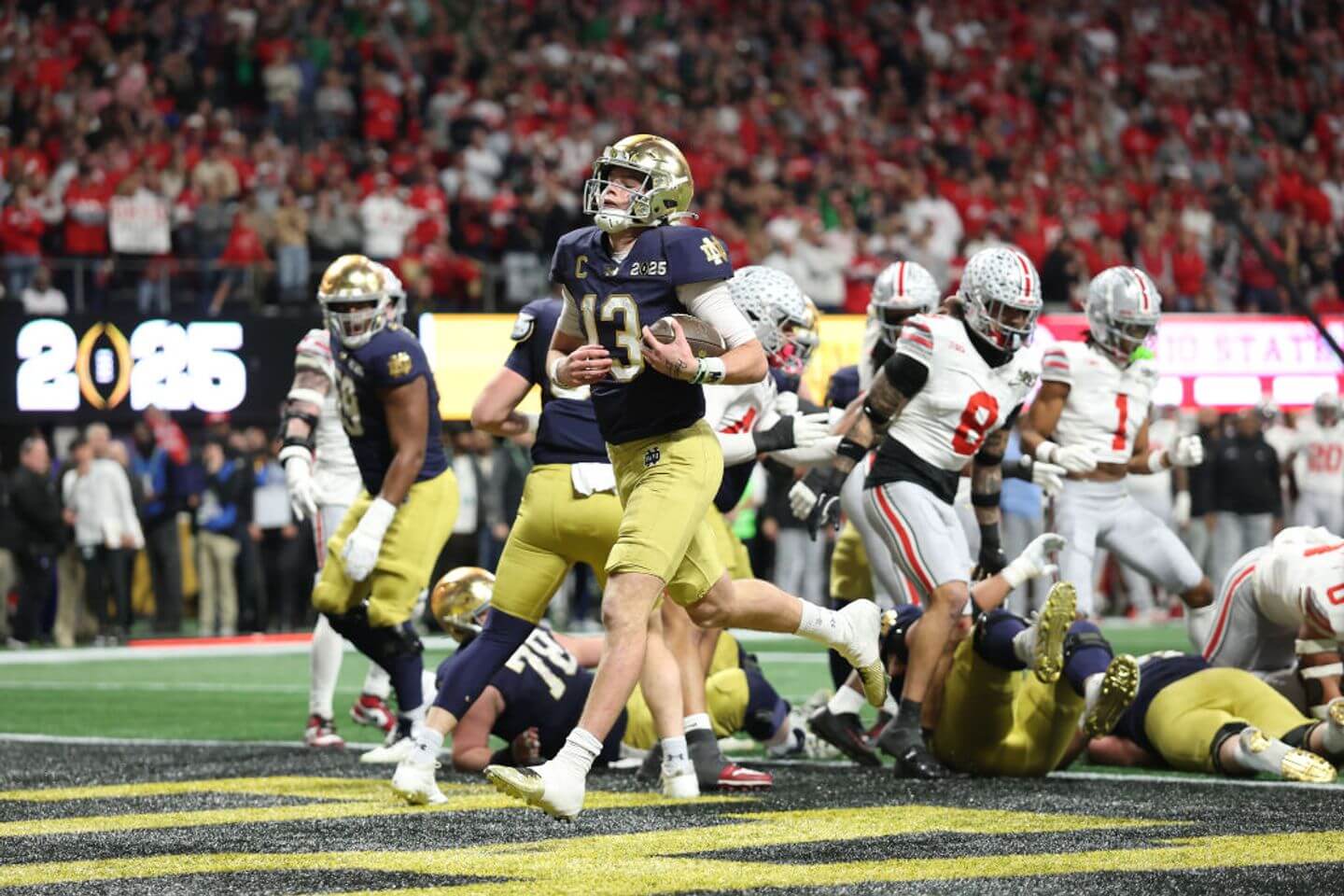 Ohio State vs. Notre Dame score and live updates: Riley Leonard TD gives Irish lead in College Football Playoff national championship