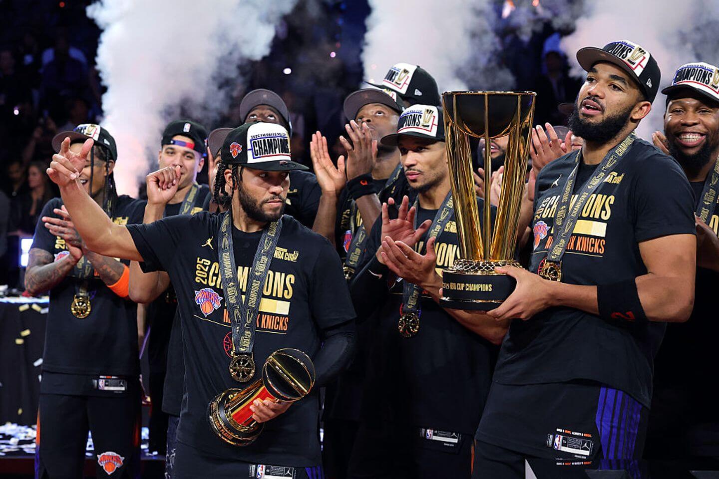 New York beats San Antonio for NBA Cup championship: Live updates and analysis