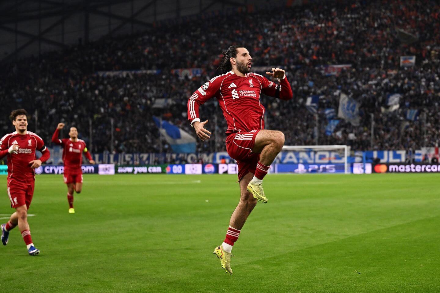 Marseille vs Liverpool live updates: Szoboszlai free-kick goal opens scoring in Champions League match