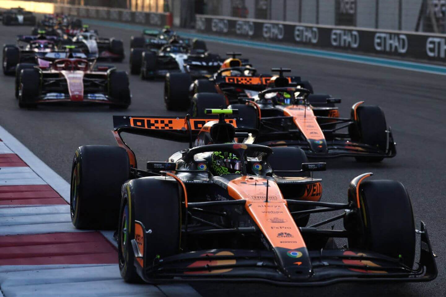 F1 Abu Dhabi GP live updates: Follow latest as Lando Norris leads today’s race