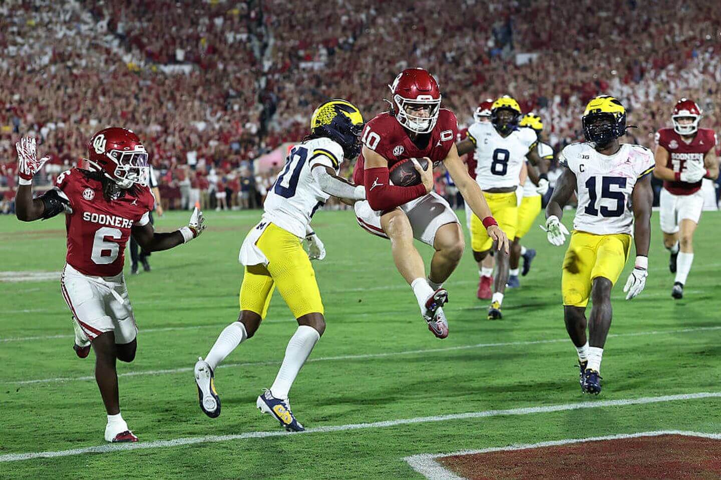 How John Mateer, Oklahoma held off Bryce Underwood, Michigan: Reaction and analysis