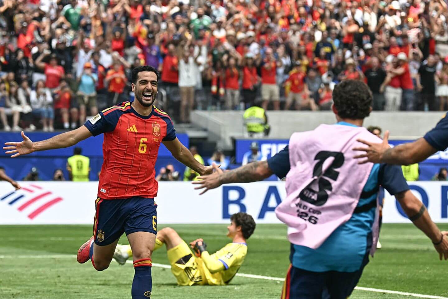 Merino strikes late as Spain beat Belgium to set up World Cup date with France: Live updates