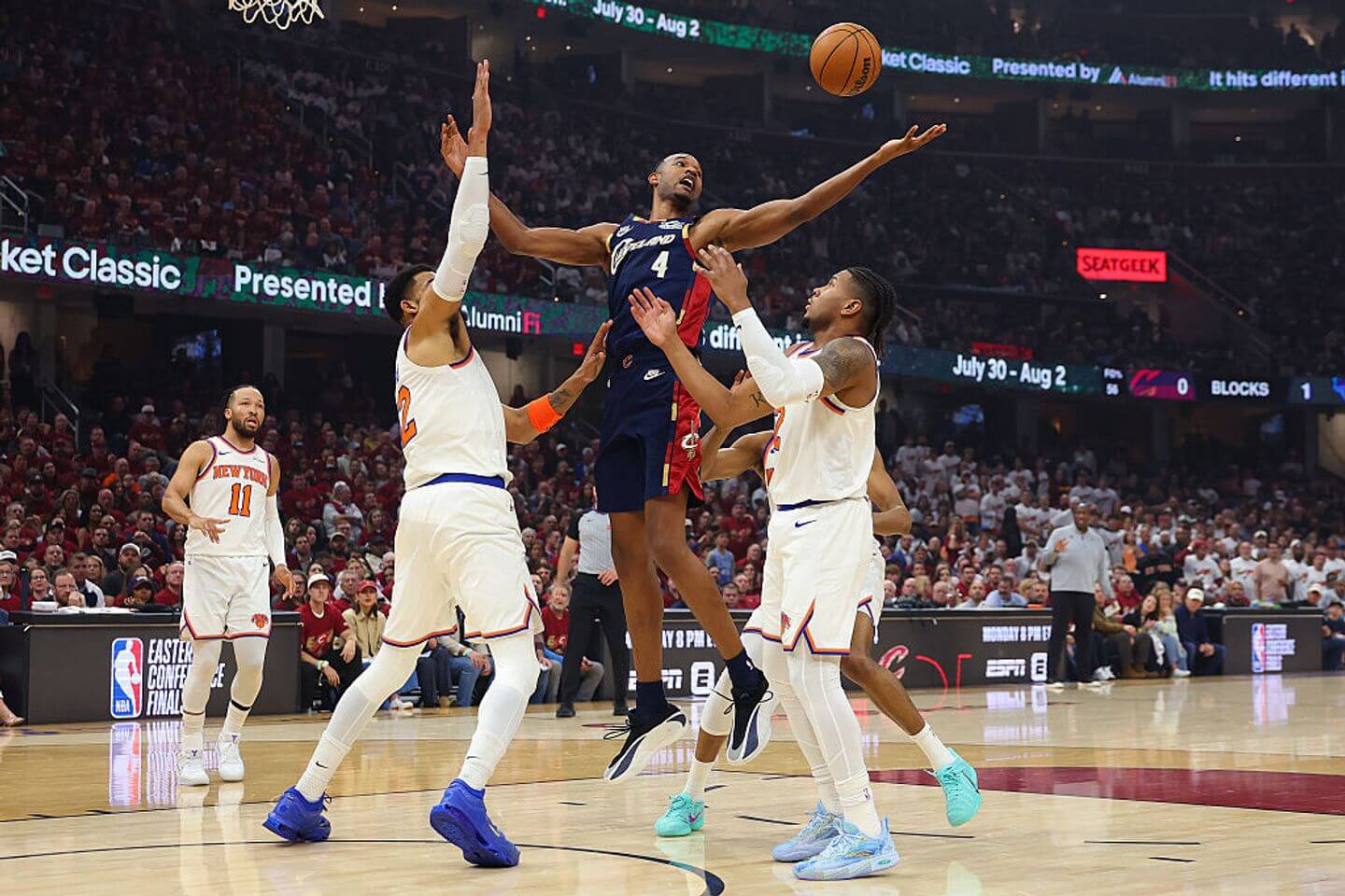 Knicks vs. Cavaliers score, live updates: New York, Cleveland battling in second quarter of 2026 NBA playoffs Game 3