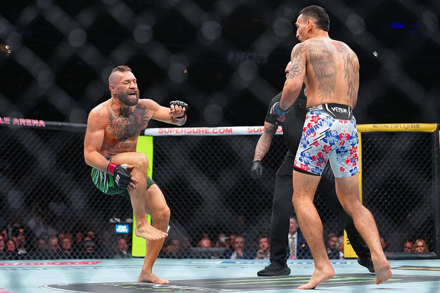Injured Conor McGregor loses to Max Holloway on his UFC return: Live updates