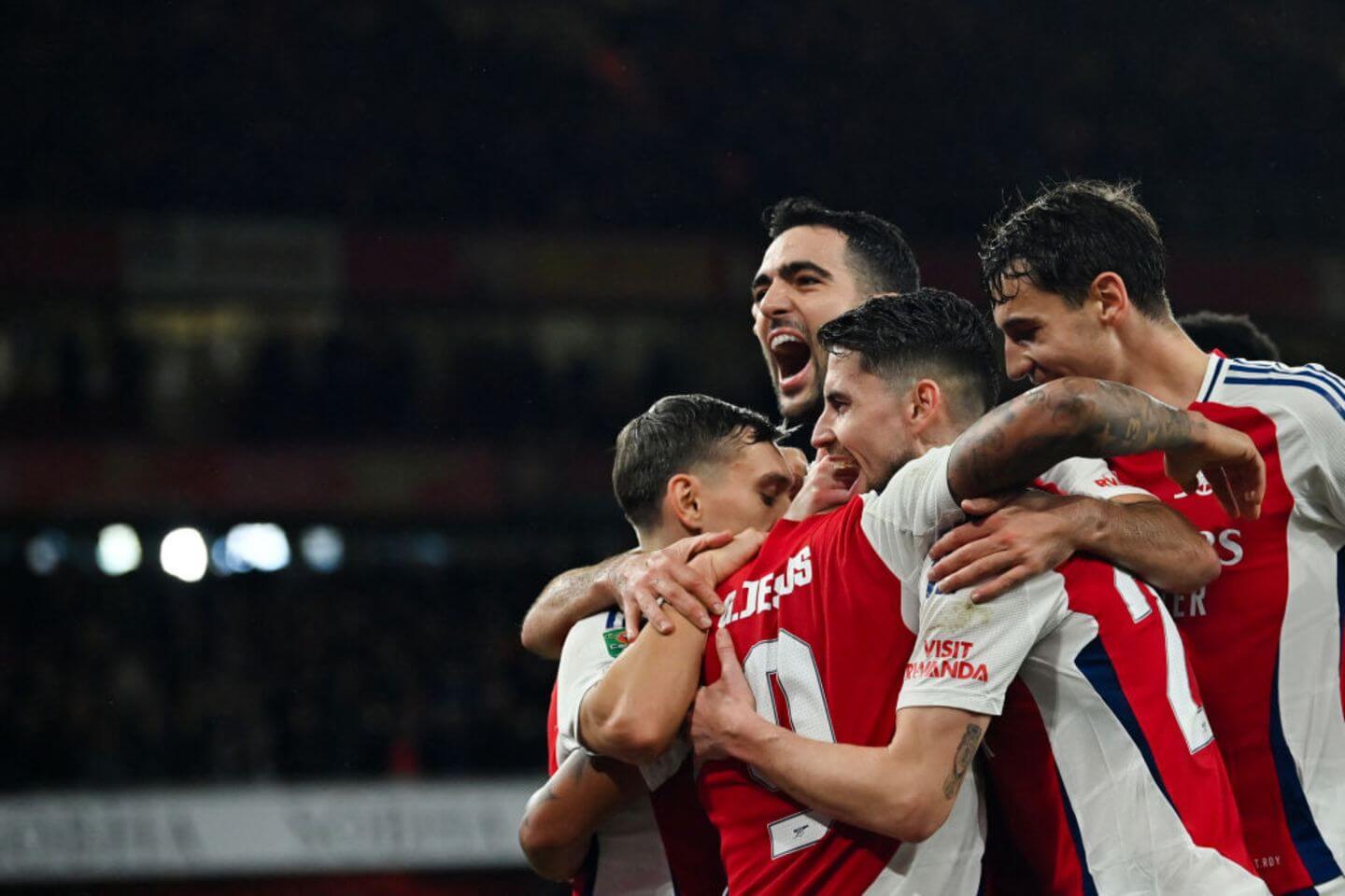 Arsenal vs Crystal Palace live updates: Jesus hat-trick sees hosts progress to Carabao Cup semis
