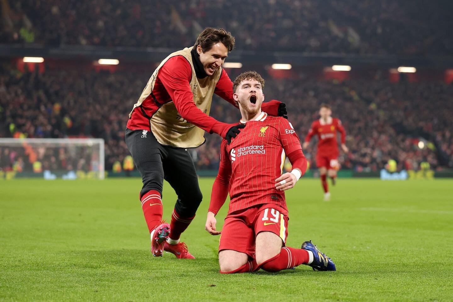 Liverpool vs Lille live updates: Harvey Elliott goal restores Champions League lead after Jonathan David's equaliser