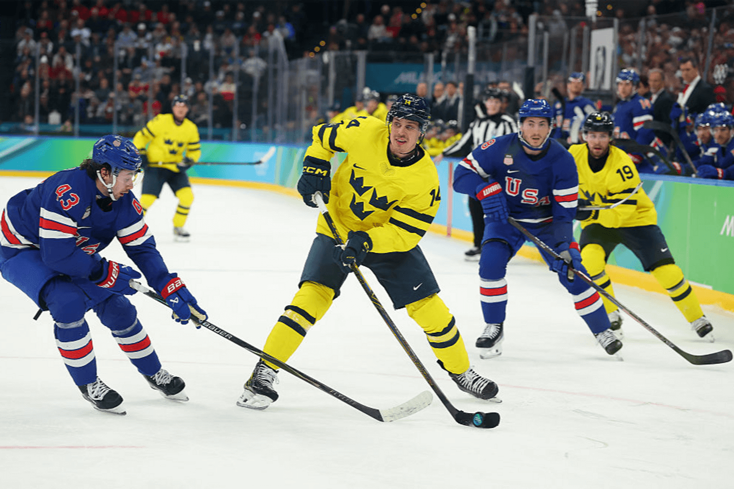 USA vs. Sweden score and live updates: Americans 0-0 in Winter Olympics 2026 men’s hockey quarterfinal