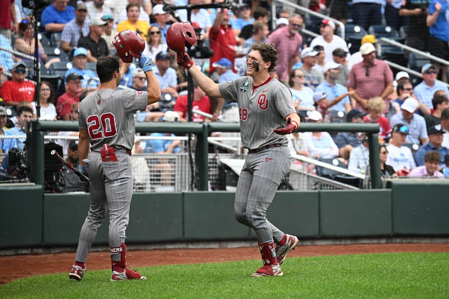 UNC vs. Oklahoma baseball score, live updates: Sooners lead Tar Heels in eighth of CWS championship series 2026 Game 1