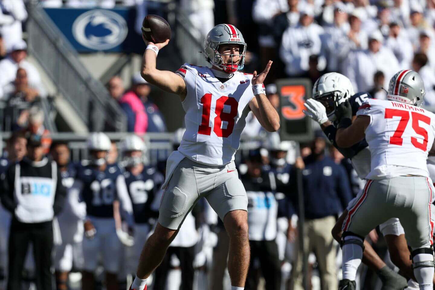 Ohio State vs. Penn State score and live updates: Will Howard's fumble out of end zone gives Nittany Lions ball